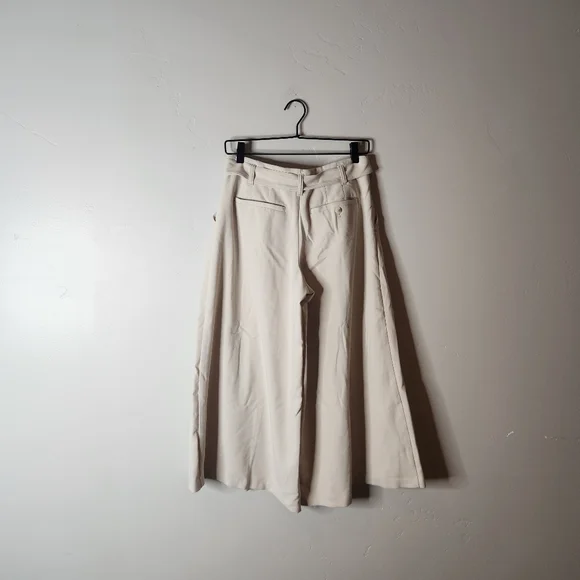 Anthropologie Mauve High Rise Tie Waist Culottes Size 2 - Picture 3 of 8